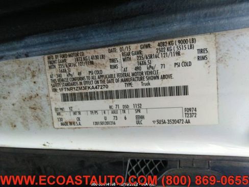 Used 2015 Ford Transit 250 130 Low Roof w/ Exterior Upgrade Package image 11