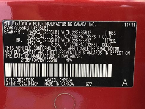 Used 2011 Toyota RAV4 4WD w/ Base L4 Extra Value Pkg image 25