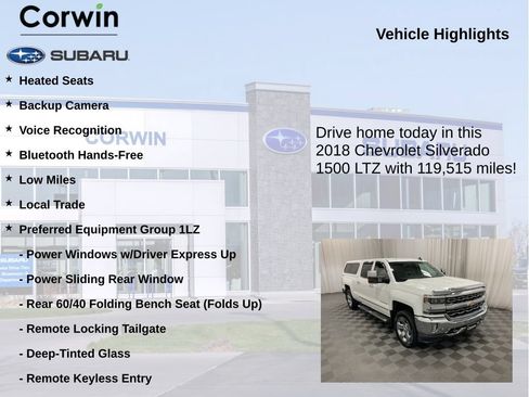 Used 2018 Chevrolet Silverado 1500 LTZ w/ LTZ Plus Package AWD/4WD image 6