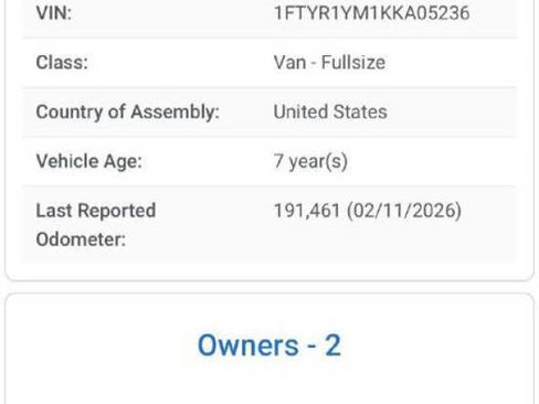 Used 2019 Ford Transit 250 250 3dr SWB Low Roof Cargo Van image 25