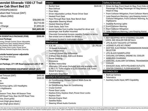 Used 2023 Chevrolet Silverado 1500 LT Trail Boss w/ LPO, Dark Essentials Package AWD/4WD image 2