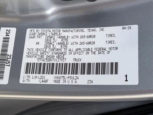 New 2026 Toyota Tundra Limited AWD/4WD image 17