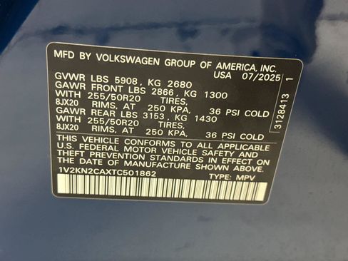 Used 2026 Volkswagen Atlas SE w/ Panoramic Sunroof Package AWD/4WD image 28