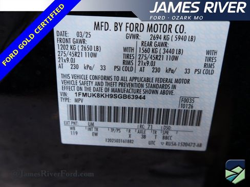 Certified 2025 Ford Explorer ST-Line w/ ST-Line Street Pack image 41