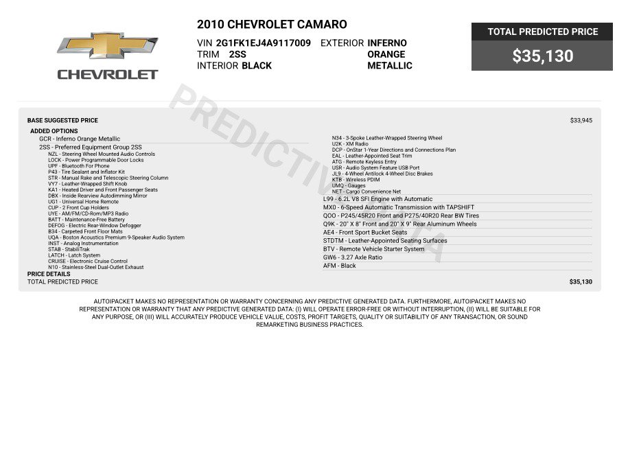 Used 2010 Chevrolet Camaro SS w/ RS Package RWD image 3
