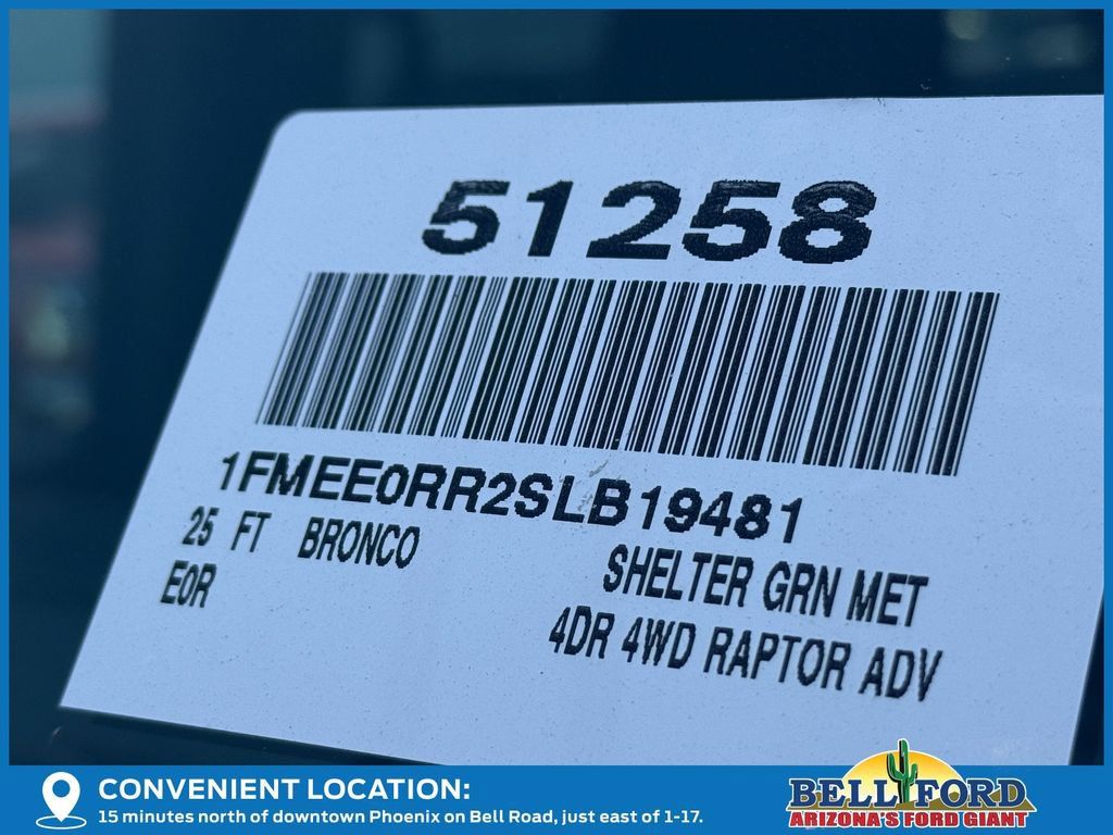New 2025 Ford Bronco Raptor AWD/4WD image 26