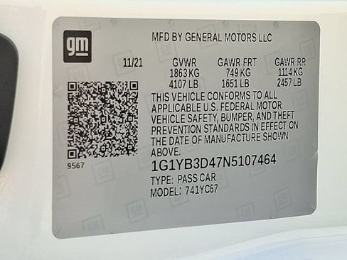 Certified 2022 Chevrolet Corvette Stingray Preferred Conv w/ Battery Protection Package RWD image 27
