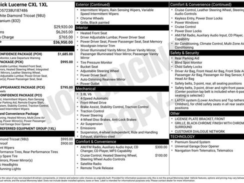 Used 2008 Buick Lucerne CXL w/ Ultra Confidence Package FWD image 4