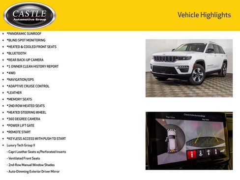 Used 2022 Jeep Grand Cherokee Limited 4xe w/ Luxury Tech Group II image 3