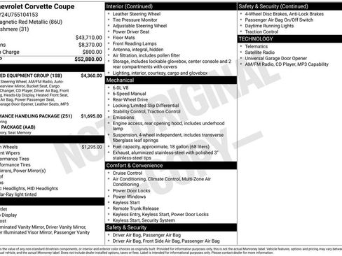 Used 2005 Chevrolet Corvette Coupe w/ Preferred Equipment Group RWD image 2