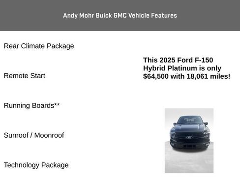 Used 2025 Ford F150 Platinum w/ Equipment Group 702A High AWD/4WD image 12