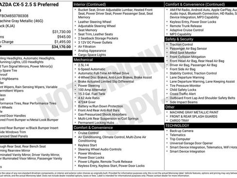 New 2025 MAZDA CX-5 AWD 2.5 S w/ Preferred Package image 6