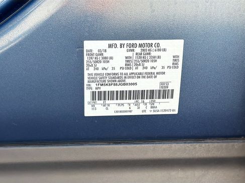 Used 2018 Ford Explorer Limited w/ Equipment Group 301A image 46