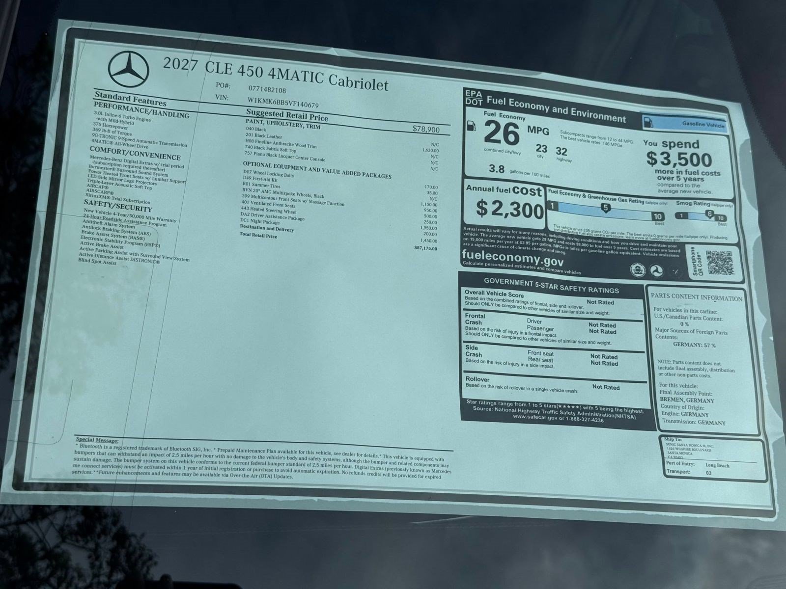 New 2027 Mercedes-Benz CLE 450 4MATIC Cabriolet image 34