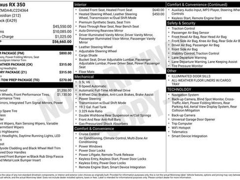 Used 2020 Lexus RX 350 AWD w/ Premium Package image 4