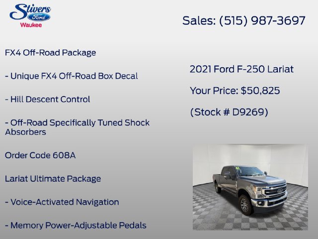 Used 2021 Ford F250 Lariat w/ Lariat Ultimate Package AWD/4WD image 8