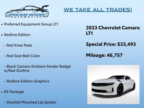 Used 2023 Chevrolet Camaro LT w/ Redline Edition image 2