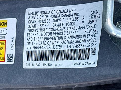 Used 2024 Honda Civic EX image 31