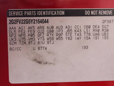 Used 2000 Pontiac Firebird Formula w/ Security Pkg RWD image 19