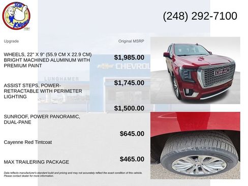 Used 2022 GMC Yukon Denali w/ Max Trailering Package image 5