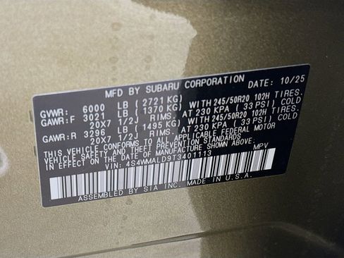 New 2026 Subaru Ascent Bronze Edition AWD/4WD image 40