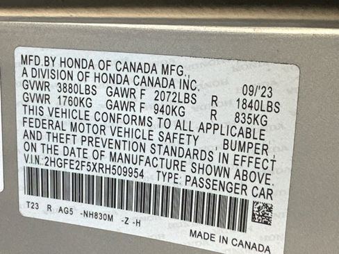 Used 2024 Honda Civic Sport image 12