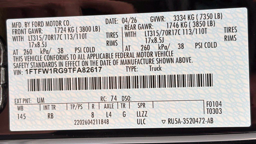 New 2026 Ford F150 Raptor AWD/4WD image 47