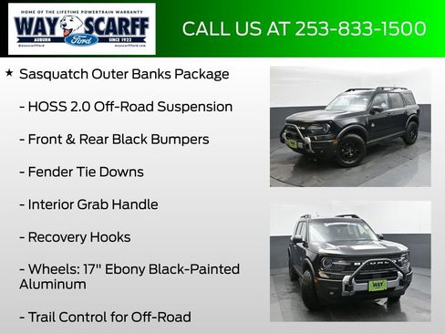 New 2025 Ford Bronco Sport Outer Banks w/ Sasquatch Outer Banks Package AWD/4WD image 12