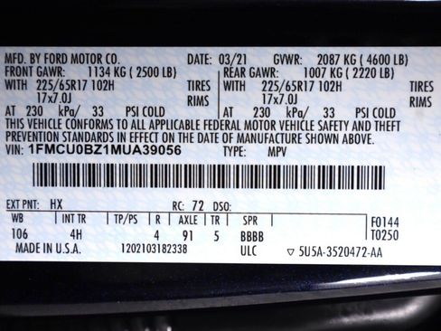 Used 2021 Ford Escape SE FWD image 45