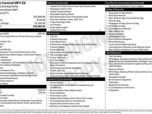 Used 2022 Kia Carnival EX FWD image 10