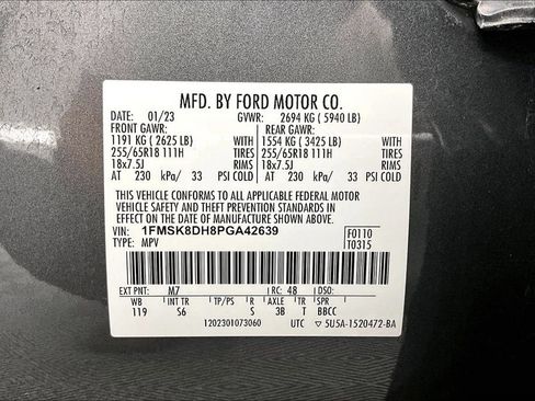 Certified 2023 Ford Explorer XLT w/ Equipment Group 202A AWD/4WD image 36