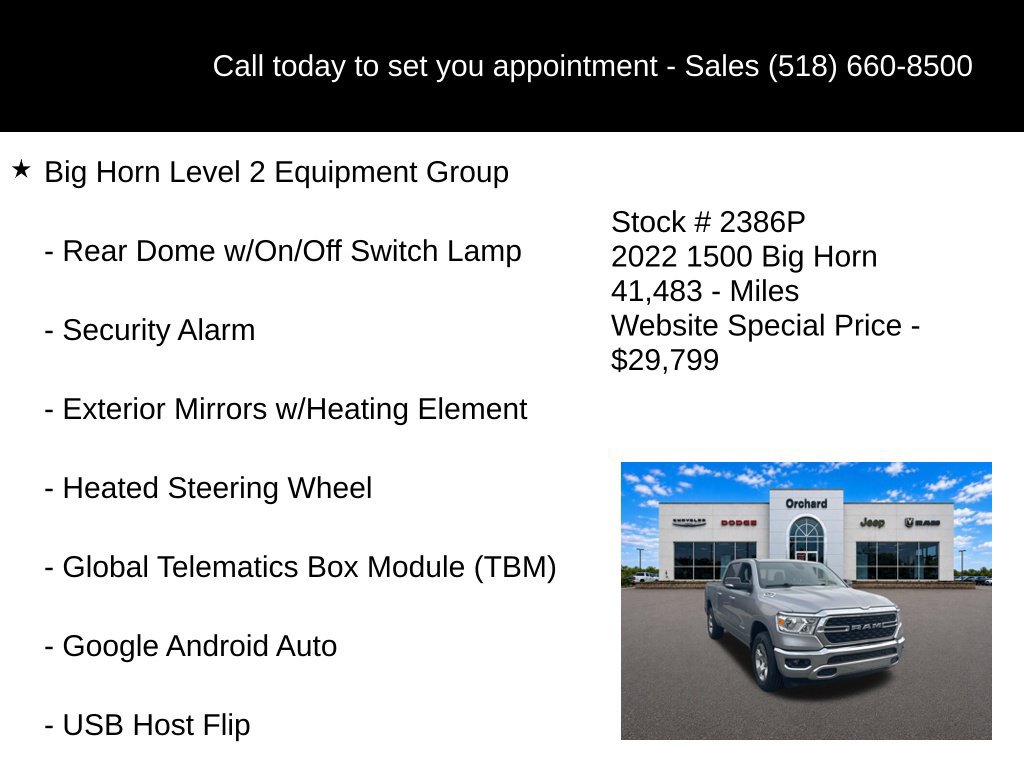 Used 2022 RAM 1500 Big Horn AWD/4WD image 20