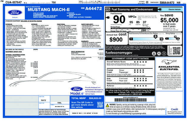 Used 2025 Ford Mustang Mach-E GT AWD/4WD image 9