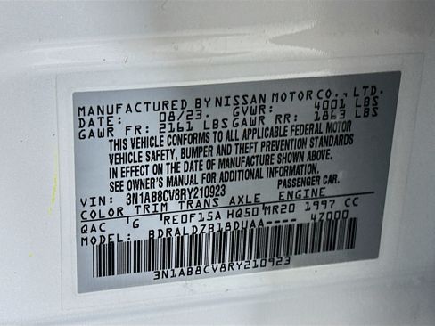 Used 2024 Nissan Sentra SV w/ All-Weather Package FWD image 12