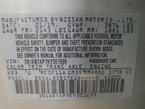 Used 2019 Nissan Sentra S FWD image 33