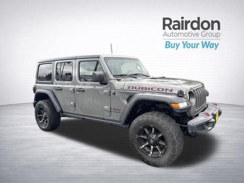 Used 2019 Jeep Wrangler Unlimited Rubicon w/ Uconnect 4C Nav & Sound Group AWD/4WD image 1
