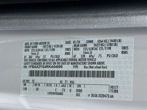 Used 2024 Ford Transit 350 XLT image 12