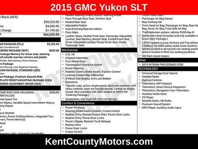 Used 2015 GMC Yukon SLT w/ Open Road Package