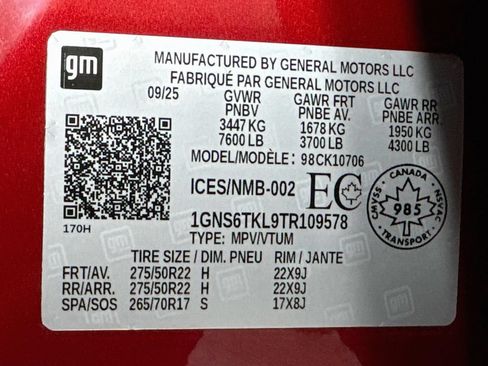 Used 2026 Chevrolet Tahoe High Country w/ Sun And Tow Package AWD/4WD image 38