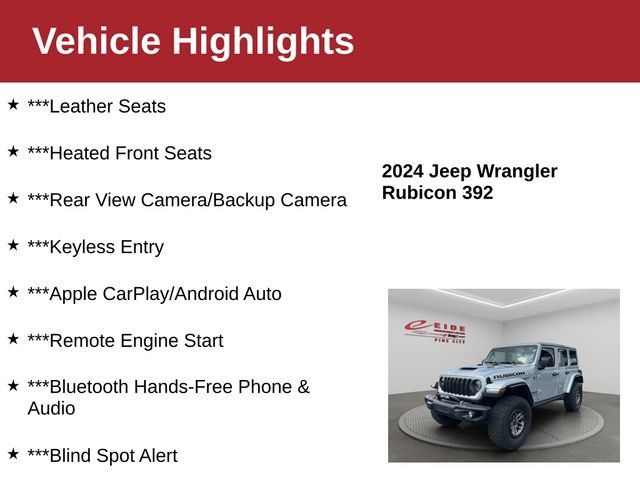 Used 2024 Jeep Wrangler Unlimited Rubicon 392 AWD/4WD image 4