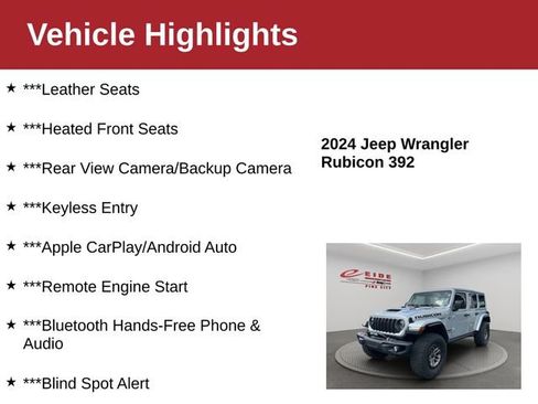 Used 2024 Jeep Wrangler Unlimited Rubicon 392 AWD/4WD image 4