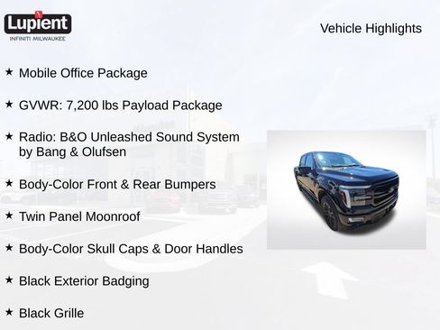 Used 2024 Ford F150 Lariat w/ Equipment Group 502A High AWD/4WD image 6