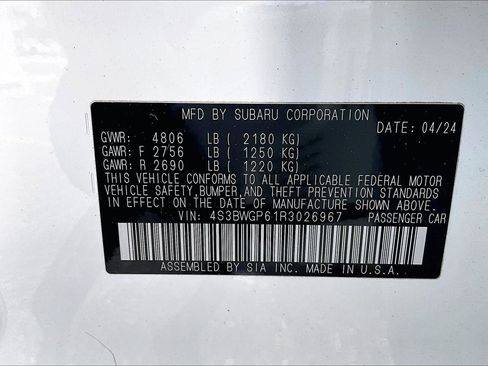 Used 2024 Subaru Legacy Touring XT image 35