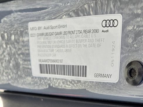 Used 2021 Audi RS 5 Sportback w/ Black Optic Package AWD/4WD image 28