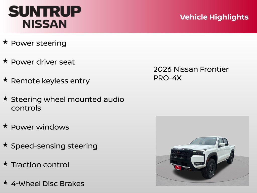 New 2026 Nissan Frontier PRO-4X w/ Tow Package AWD/4WD image 8