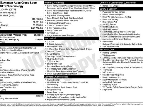 Used 2023 Volkswagen Atlas Cross Sport SE w/ Panoramic Sunroof Package FWD image 18