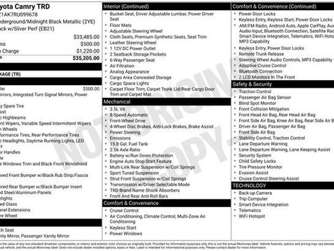 Used 2024 Toyota Camry TRD image 1