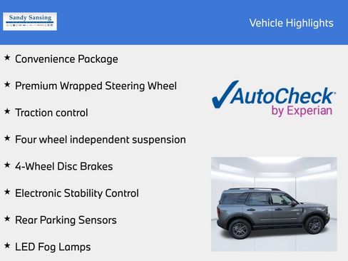 New 2025 Ford Bronco Sport Big Bend w/ Convenience Package AWD/4WD image 8