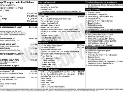 Used 2021 Jeep Wrangler Unlimited Sahara AWD/4WD image 27