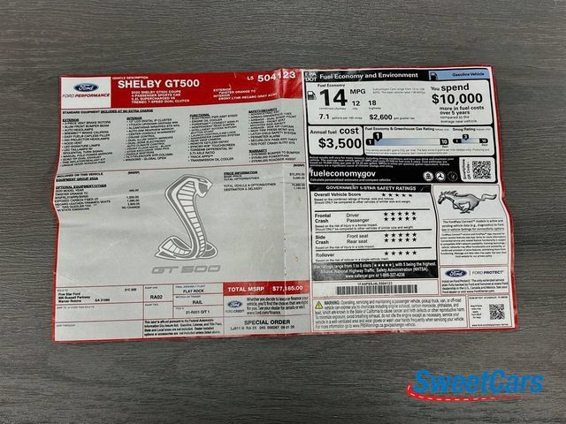 Used 2020 Ford Mustang Shelby GT500 RWD image 50